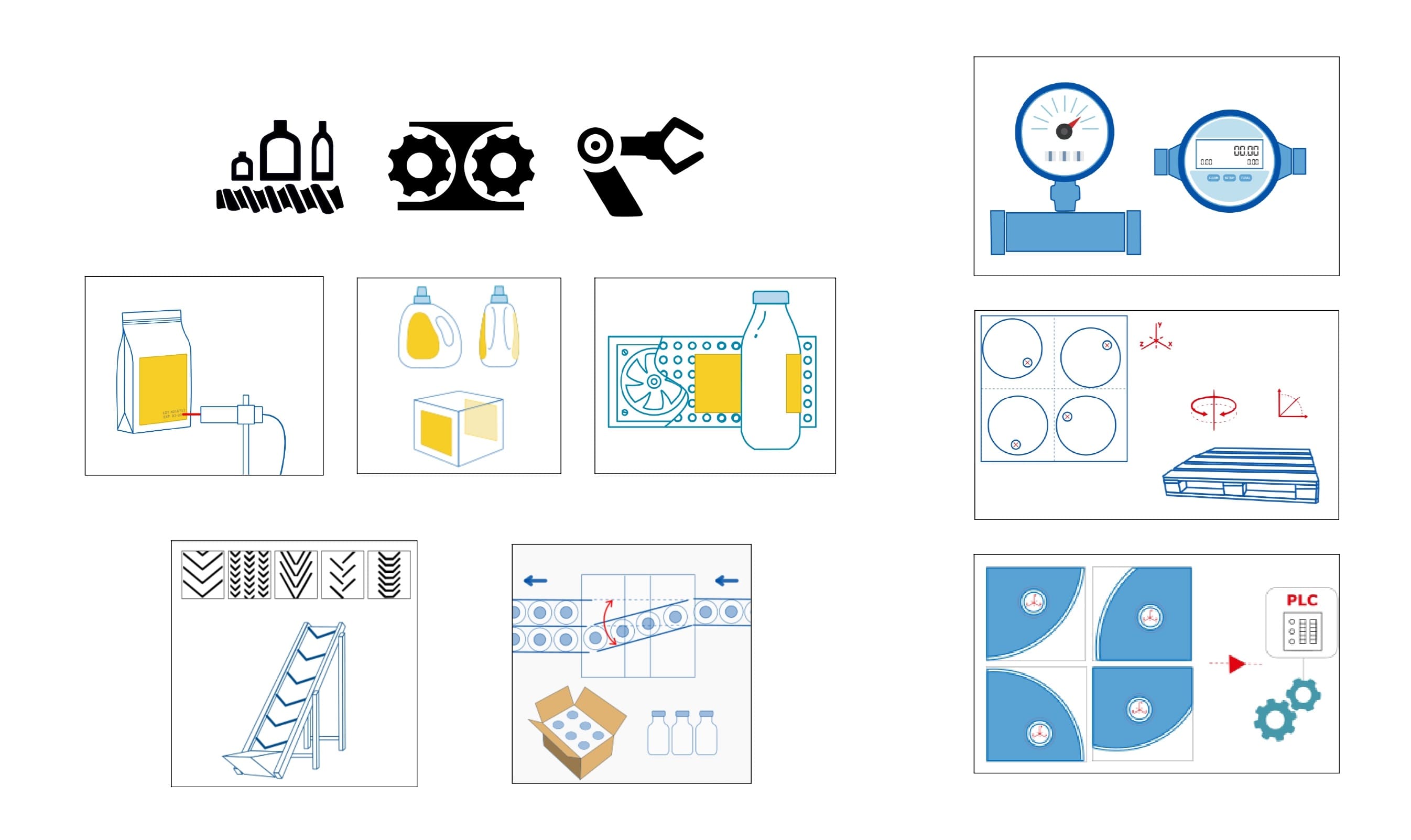 Unique icons, vector design, illustrations